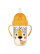 Canpol babies Súlyozott szívószálas itatópohár, 270ml, BabiesBoo, gepárd