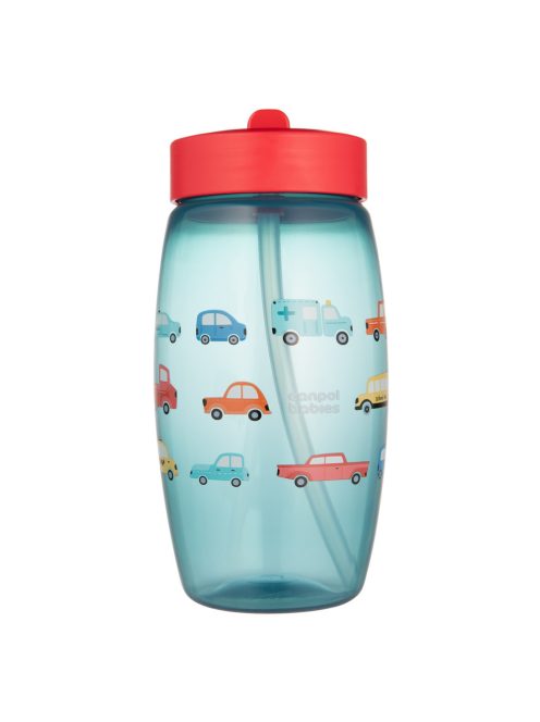 Canpol babies Sport billenő ivócsőrös kulacs, Cars, 400 ml