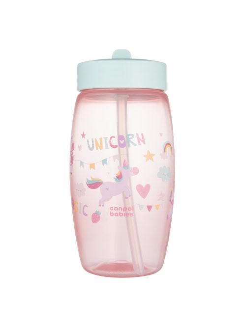 Canpol babies Sport billenő ivócsőrös kulacs, Unicorns, 400 ml