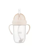 Canpol babies Súlyozott szívószálas itatópohár, 270ml, krémszín