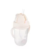 Canpol babies Súlyozott szívószálas itatópohár, 270ml, krémszín
