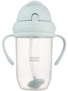 Canpol babies Súlyozott szívószálas itatópohár, 270ml, menta