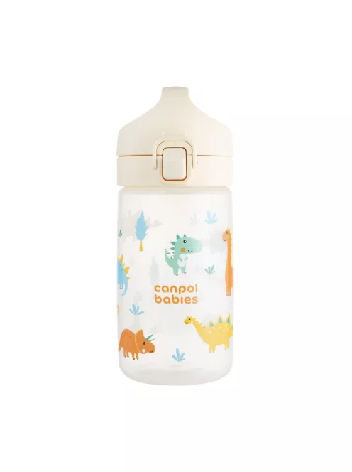 Canpol babies JUNIOR gyermek kulacs 400 ml bézs