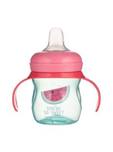   Canpol babies Gyakorló itatópohár szilikon szeleppel, 150 ml, SO COOL - rózsaszín
