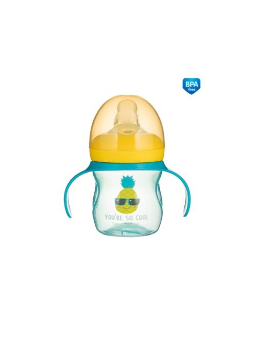 Canpol babies Gyakorló itatópohár szilikon szeleppel, 150 ml, SO COOL - türkiz