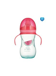   Canpol babies Gyakorló itatópohár szilikon szeleppel, 270 ml, SO COOL - rózsaszín