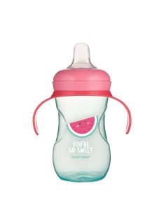   Canpol babies Gyakorló itatópohár szilikon szeleppel, 270 ml, SO COOL - rózsaszín