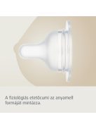 Canpol babies Szilikon etetőcumi az S-alakú cumisüvegekhez, 3hó+, 2db, lassú