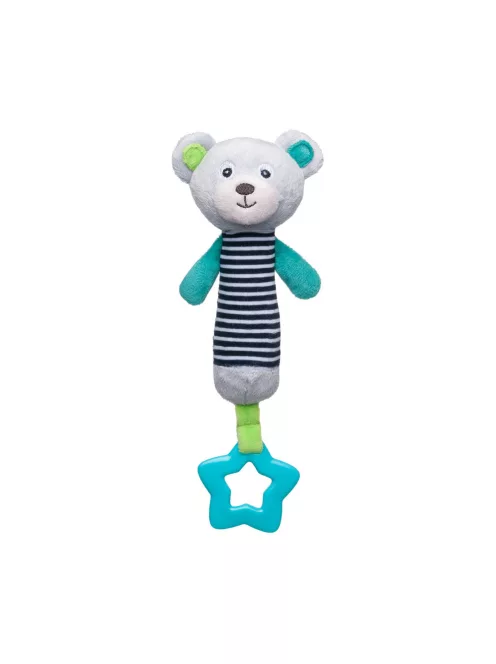 Canpol babies Puha sípoló játék rágókával, 0+, BEARS - szürke
