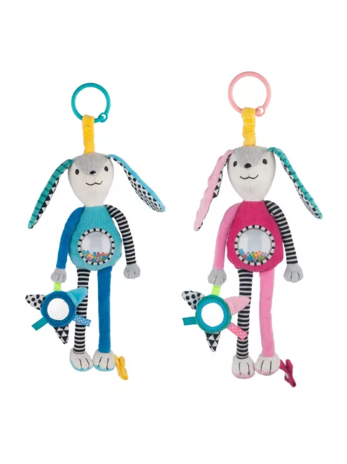 Canpol babies Plüss játék csörgővel és tükörrel, LONG EARS