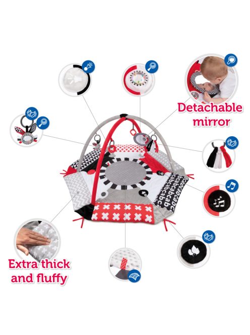 Canpol babies Játszószőnyeg peremmel - SENSORY TOYS