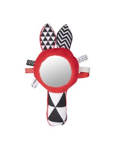   Canpol babies Puha kontrasztos sípoló játék tükörrel, SENSORY