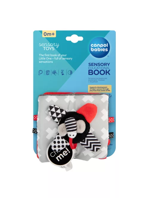 Canpol babies Puha fejlesztőkönyv, SENSORY