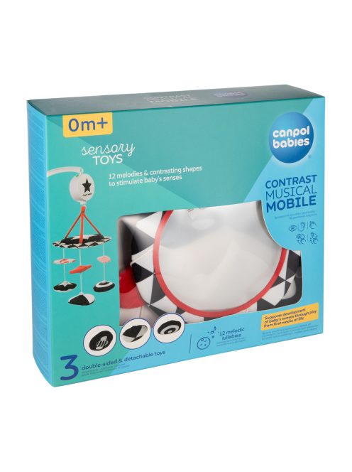 Canpol babies Kontrasztos plüss körhinta dallamokkal, SENSORY
