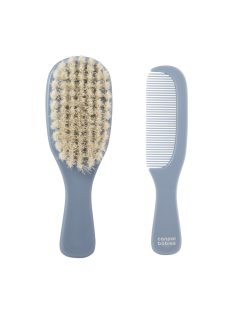   Canpol babies Természetes sörtés hajkefe és fésű GOLD - kék