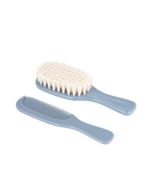 Canpol babies Természetes sörtés hajkefe és fésű GOLD - kék