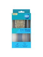 Canpol babies Természetes sörtés hajkefe és fésű GOLD - kék