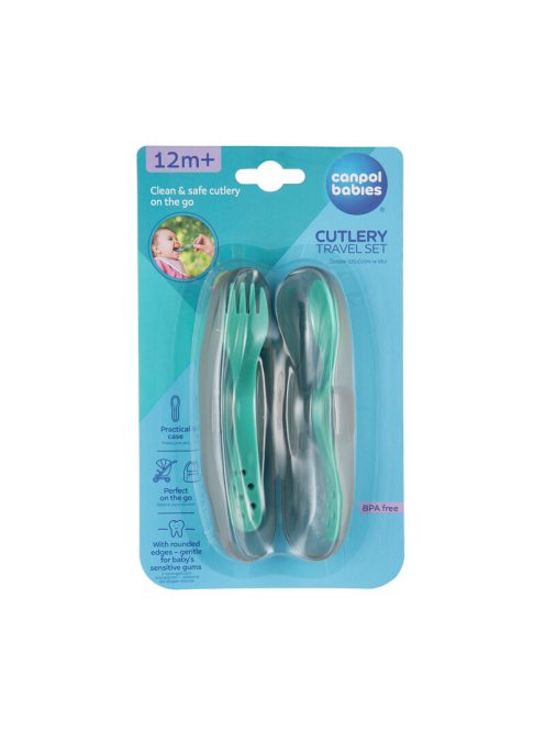 Canpol babies Utazó étkészlet, türkiz