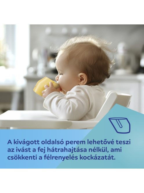 Canpol babies Itatópohár SMART 180 ml 12hó+ türkiz