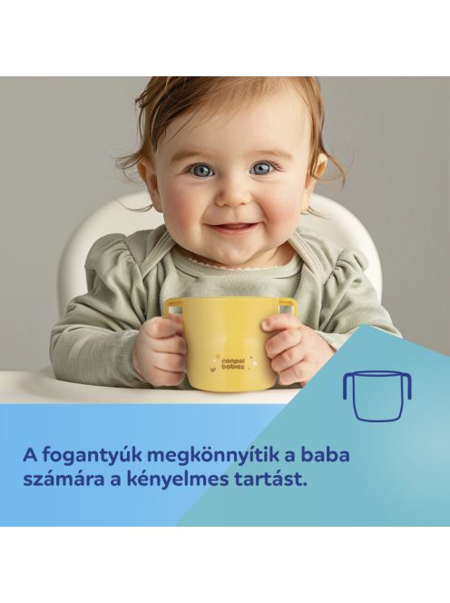 Canpol babies Itatópohár SMART 180 ml 12hó+ türkiz
