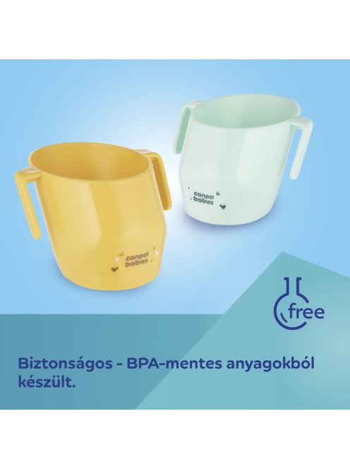 Canpol babies Itatópohár SMART 180 ml 12hó+ türkiz