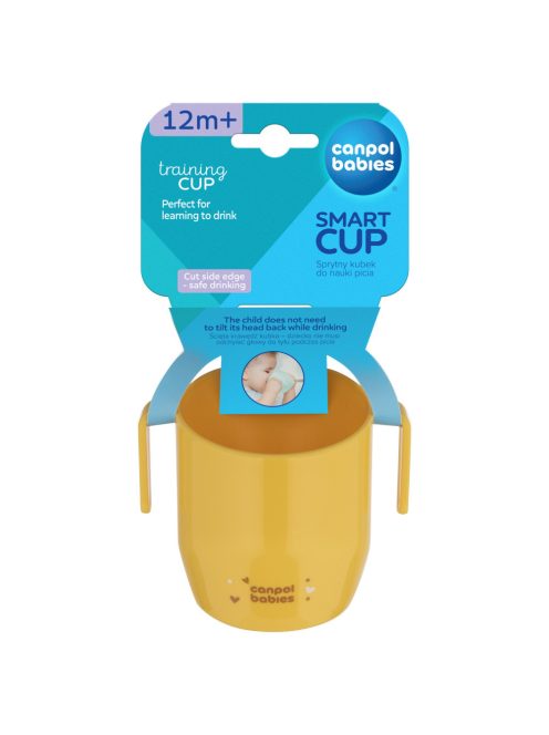 Canpol babies Itatópohár SMART 180 ml 12hó+ sárga