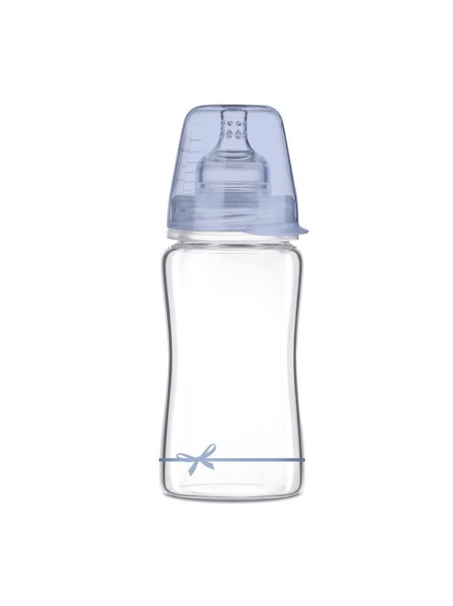 LOVI Diamond Glass Cumisüveg 250 ml Baby Shower fiú