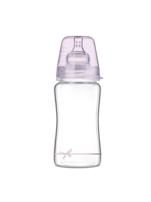 LOVI Diamond Glass Cumisüveg 250 ml Baby Shower lány