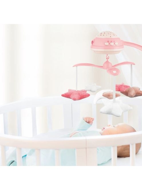 Canpol babies Zenélő körforgó projektorral - rózsaszín