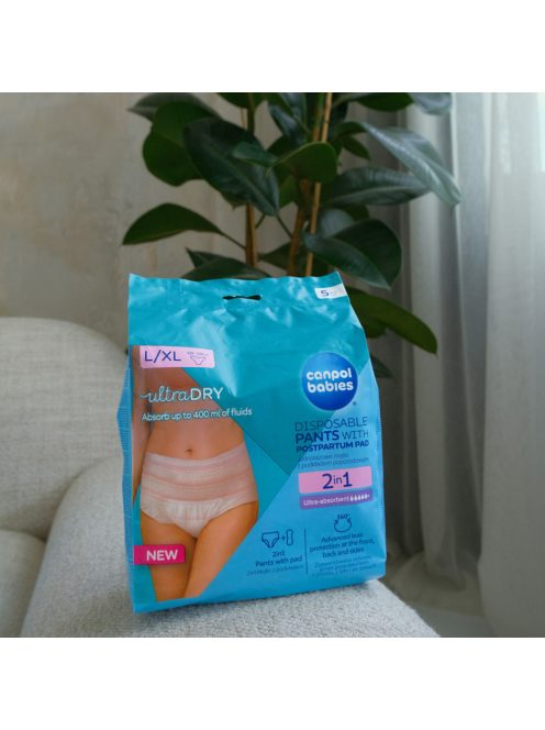 Canpol babies 2az1ben szülés utáni pelenka 5db - L/XL