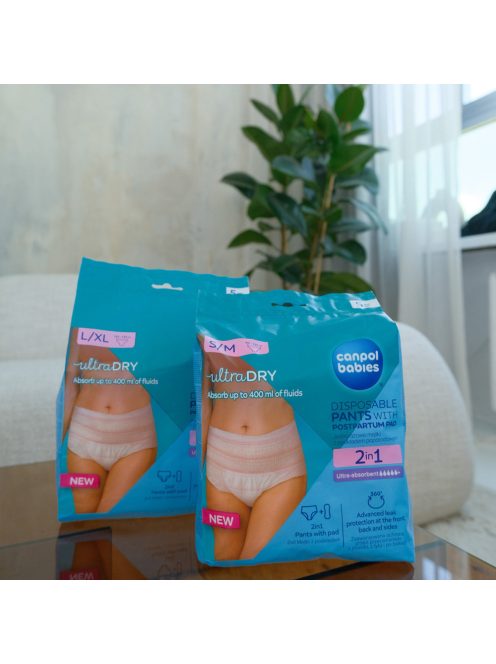 Canpol babies 2az1ben szülés utáni pelenka 5db - L/XL