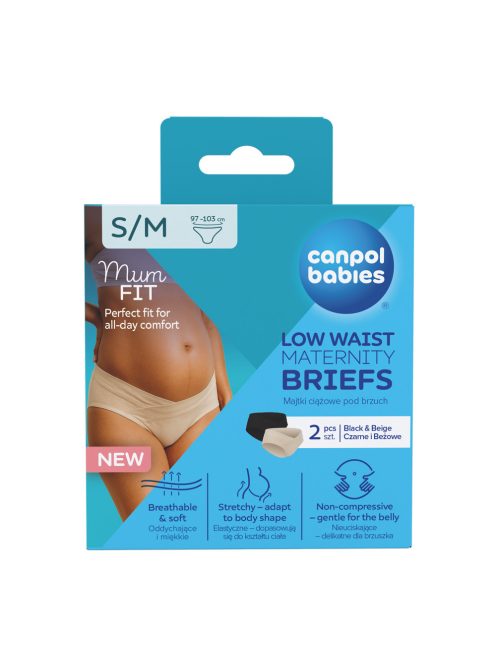 Canpol babies MumFIT alacsony derekú kismama bugyi S/M 2 db