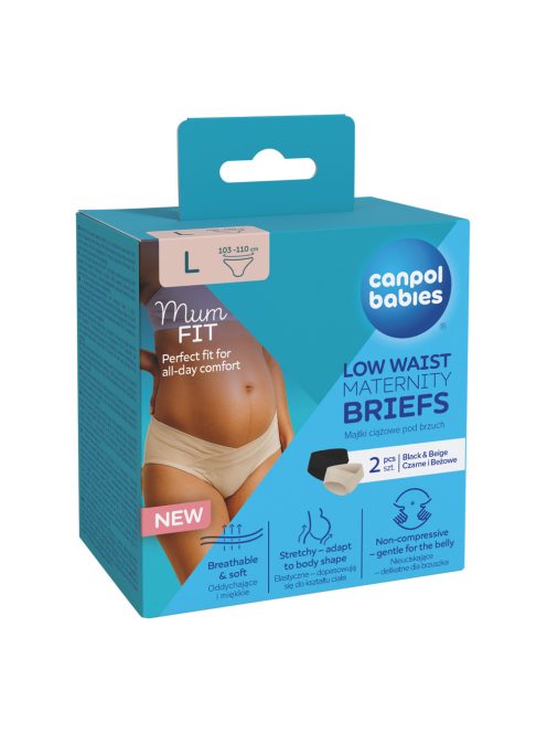 Canpol babies MumFIT alacsony derekú kismama bugyi L 2 db