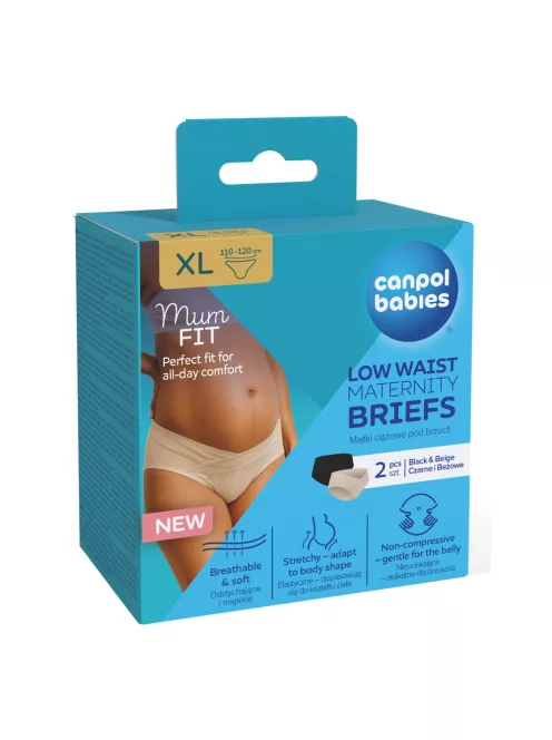 Canpol babies MumFIT alacsony derekú kismama bugyi S/M 2 db