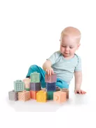 Canpol babies Szenzoros puha építőkocka, 12 db-os