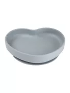 Canpol babies Szilikonos tányér tapadókoronggal, HEART - kék