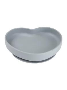   Canpol babies Szilikonos tányér tapadókoronggal, HEART - kék