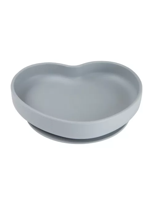 Canpol babies Szilikonos tányér tapadókoronggal, HEART - kék