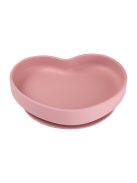 Canpol babies Szilikonos tányér tapadókoronggal, HEART - pink