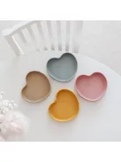 Canpol babies Szilikonos tányér tapadókoronggal, HEART - sárga