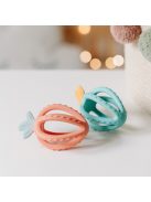 Canpol babies 3D szenzorikus szilikon rágóka, STRAWBERRY - türkiz