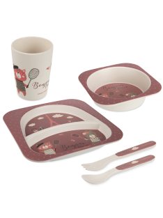 Canpol babies Ebédszett, 5db, BONJOUR PARIS - piros