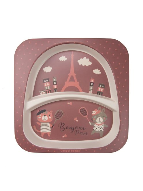 Canpol babies Ebédszett, 5db, BONJOUR PARIS - piros