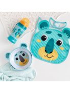 Canpol babies Vízálló előke zsebbel, HELLO LITTLE - türkiz