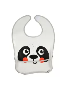Canpol babies Szilikon előke zsebbel, BabiesBoo, panda