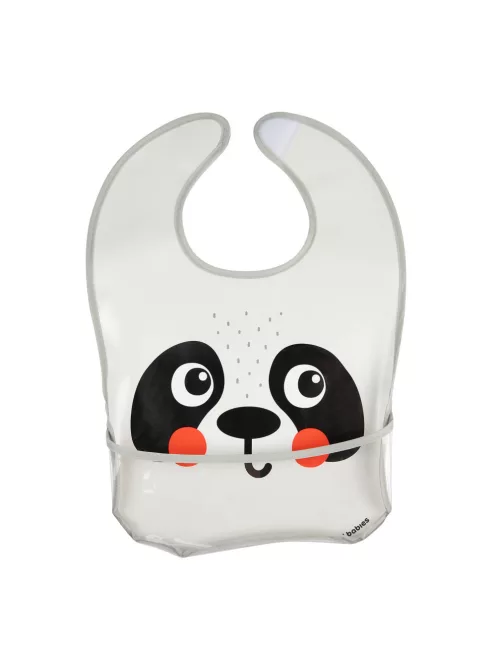 Canpol babies Szilikon előke zsebbel, BabiesBoo, panda