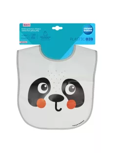 Canpol babies Szilikon előke zsebbel, BabiesBoo, panda