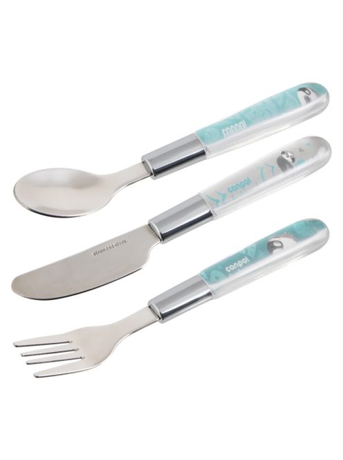 Canpol babies Fém evőeszközök EXOTIC ANIMALS 3db - kék