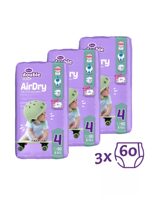Violeta Double Care Air Dry Nadrágpelenka 4 (8-14 kg) 3 x 60 db