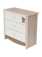 Todi Teddy 70x140-es átalakítható babaágy + Teddy 3 fiókos komód + pelenkázó toldalék